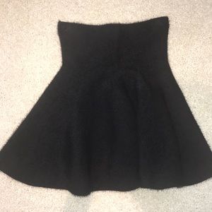 black high waisted skirt
